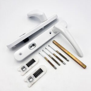 Era Vectis Classic Lever Moveable Pad UPVC Multipoint Door Handles - 95mm PZ Sprung 122mm Screw Centres - Image 3