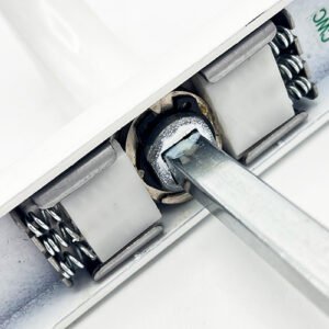 Fab & Fix Farnham Lever Lever UPVC Multipoint Door Handles - Without Snib 68mm PZ Sprung 215mm Screw Centres - Image 4