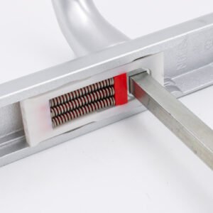 Hoppe Atlanta Lever Moveable Pad UPVC Multipoint Door Handles - 92mm/62mm PZ Sprung 215mm Screw Centres - Image 3