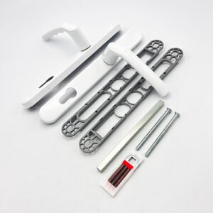 Hoppe Birmingham Sprung Lever Lever UPVC Multipoint Door Handles - 92mm PZ 215mm Screw Centres - Image 7