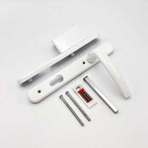 Hoppe Atlanta Lever Fixed Pad UPVC Multipoint Door Handles - 92mm PZ Sprung 122mm Screw Centres - Image 4