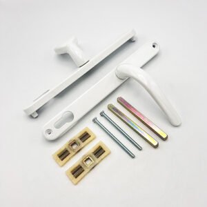 Millenco Lever Moveable Pad UPVC Multipoint Door Handles - 117mm/86mm PZ Sprung 237mm Screw Centres - Image 3