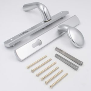 Winkhaus Palladio Lever Fixed Pad UPVC Multipoint Door Handles - 92mm PZ Unsprung 215mm Screw Centres - Image 5