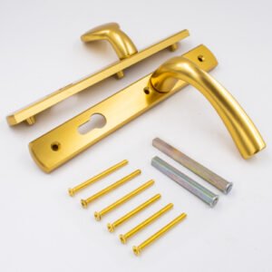 Winkhaus Palladio Lever Fixed Pad UPVC Multipoint Door Handles - 92mm PZ Unsprung 215mm Screw Centres - Image 7