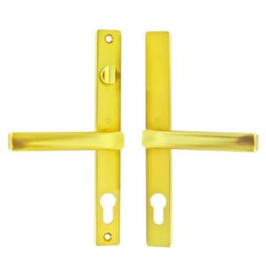 Hoppe Fullex Lever Lever UPVC Multipoint Door Handles - With Snib 68mm PZ Sprung 215mm Screw Centres - Image 1