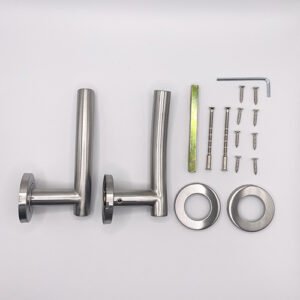 TSS Fire Rated Stainless Steel (SSS) 19mm Arched Lever On Rose Furniture - Image 3