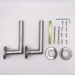TSS Fire Rated Stainless Steel (SSS) 19mm Mitred Lever On Rose Furniture - Image 3