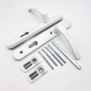 TSS Lever Lever UPVC Multipoint Door Handles - 92mm PZ Sprung 122mm Screw Centres - Image 7