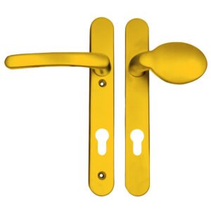 TSS Lever Moveable Pad UPVC Multipoint Door Handles - 92mm PZ Sprung 122mm Screw Centres - Long Backplate - Image 10