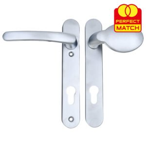 TSS Lever Moveable Pad UPVC Multipoint Door Handles - 92mm PZ Sprung 122mm Screw Centres - Image 4
