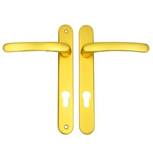 TSS Lever Lever UPVC Multipoint Door Handles - 92mm PZ - Sprung - 203mm Screw Centres - 232mm Backplate - Image 10