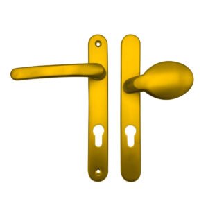 TSS Lever Moveable Pad Offset UPVC Multipoint Door Handles - 92/70mm PZ - Sprung - 203mm Screw Centres - Image 6