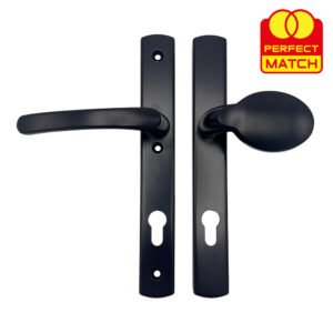 TSS Lever Moveable Pad UPVC Multipoint Door Handles - 92mm PZ - Sprung - 215mm Screw Centres - 3x Fixings - Image 7