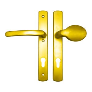 TSS Lever Moveable Pad UPVC Multipoint Door Handles - 92mm PZ - Sprung - 215mm Screw Centres - 3x Fixings - Image 10
