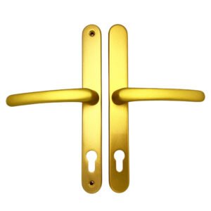 TSS Lever Lever UPVC Multipoint Door Handles - 92mm PZ Sprung 240mm Screw Centres - 270mm Long Backplate - Image 10