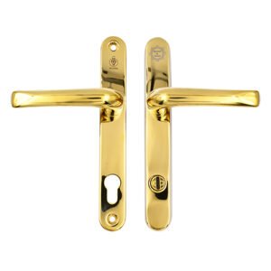 TSS TS007 2 Star Grade 304 Stainless Steel Lever Lever UPVC Multipoint Door Handles - 92mm PZ Sprung 210mm Screw Centres - Image 3