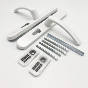 TSS Lever Lever UPVC Multipoint Door Handles - 48mm PZ - Sprung - 200mm Screw Centres - Image 3