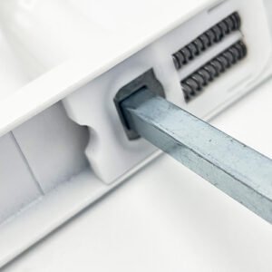 TSS Lever Lever UPVC Multipoint Door Handles - 48mm PZ - Sprung - 215mm Screw Centres - Image 4