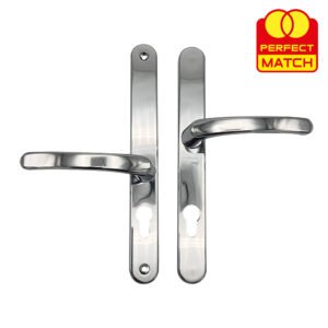 TSS LeverLever Offset UPVC Multipoint Door Handles - 48/87mm PZ - Sprung - 240mm Screw Centres - Image 3