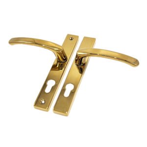 TSS Lever Lever UPVC Multipoint Door Handles - 70mm PZ - Sprung - 180mm Screw Centres - 7mm Follower - Image 11