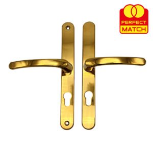 TSS Lever Lever UPVC Multipoint Door Handles - 70mm PZ - Sprung - 240mm Screw Centres - Image 6