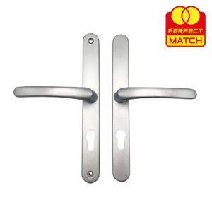 TSS Lever Lever UPVC Multipoint Door Handles - 70mm PZ - Sprung - 240mm Screw Centres - Image 9