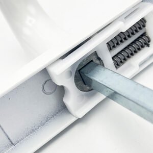 TSS Lever Lever UPVC Multipoint Door Handles - 70mm PZ - Sprung - 240mm Screw Centres - Image 4