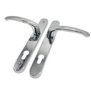 TSS Lever Lever UPVC Multipoint Door Handles - 92mm PZ - Sprung - 200mm Screw Centres - Image 9