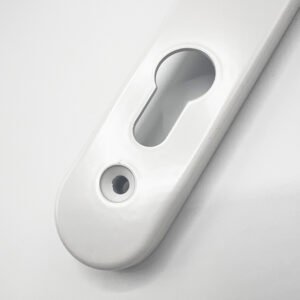 TSS Lever Lever UPVC Multipoint Door Handles - 92mm PZ - Sprung - 200mm Screw Centres - Image 4