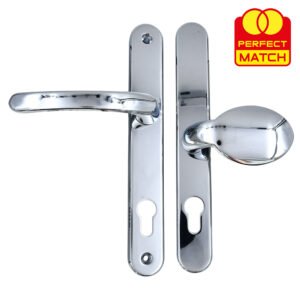 TSS Lever Moveable Pad UPVC Multipoint Door Handles - 92mm/62mm PZ Sprung 212mm Screw Centres - Image 3