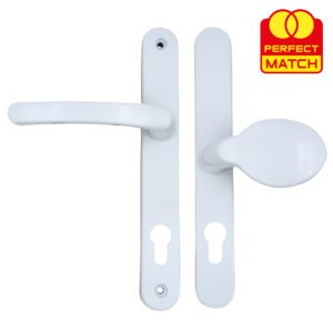 TSS Lever Moveable Pad UPVC Multipoint Door Handles - 92mm/62mm PZ Sprung 212mm Screw Centres - Image 5