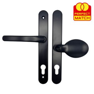 TSS Offset Lever Moveable Pad Multipoint Door Handles - 95/65mm PZ - Sprung - 200mm Screw Centres - Image 6