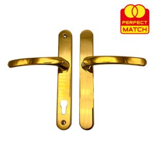 TSS Blank External Lever Lever French Door Multipoint Handles – 92mm PZ Sprung 210mm Screw Centres - Image 6