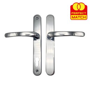 TSS Blank External Lever Lever French Door Multipoint Handles – 92mm PZ Sprung 210mm Screw Centres - Image 8