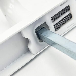 TSS Blank External Lever Lever French Door Multipoint Handles – 92mm PZ Sprung 215mm Screw Centres - Image 4