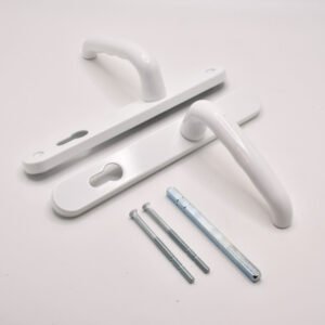 TSS DDA/EA Compliant Lever Lever UPVC Multipoint Door Handles - 92mm PZ Sprung 210mm Screw Centres - Image 4