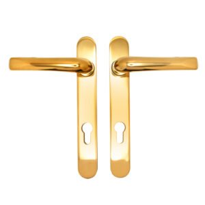 TSS Grade 304 Stainless Steel Lever Lever UPVC Multipoint Door Handles - 92mm PZ Sprung 122mm Screw Centres - Image 4