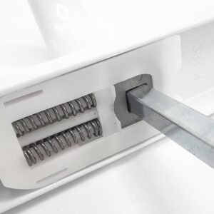 TSS Lever Lever UPVC Multipoint Door Handles - 70mm PZ - Sprung - 200mm Screw Centres - 7mm Follower - Image 5