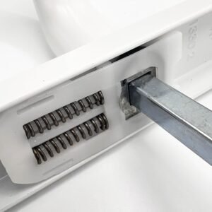 TSS Lever Lever UPVC Multipoint Door Handles - 72mm PZ - Sprung - 180mm Screw Centres - Image 4