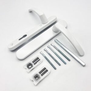 TSS Blank External Lever Lever UPVC Multipoint Door Handles - 92mm PZ Sprung 122mm Screw Centres - Image 3